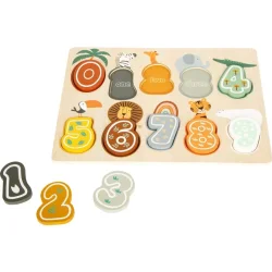 Placering puslespil numre "Safari"