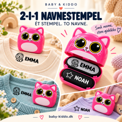 Mini navnestempel 2-i-1