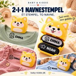 Mini navnestempel 2-i-1