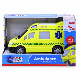 Ambulance bump n' go m/lys og lyd