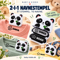 Mini navnestempel 2-i-1