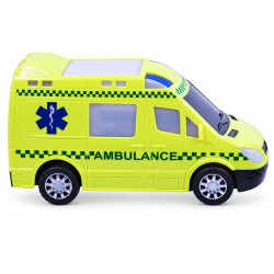 Ambulance bump n' go m/lys og lyd