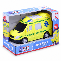 Ambulance bump n' go m/lys og lyd