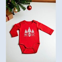 Min f�rste jul � bodysuit med lange �rmer
