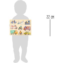 Placering af puslespil biler i byen | G�der | Tr�leget�j